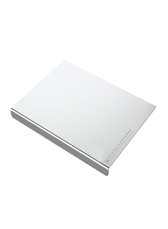 Filox Stainless Steel Kitchen Cutting Board | Large Rust-Free Chopping Board | Multipurpose Food Prep with Counter Top Board for Vegetables, Fruits & Meat | Easy to Cleanc - 41L × 31W cm - Image 1